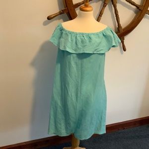 Tommy Bahama Turquoise Linen Dress NEW